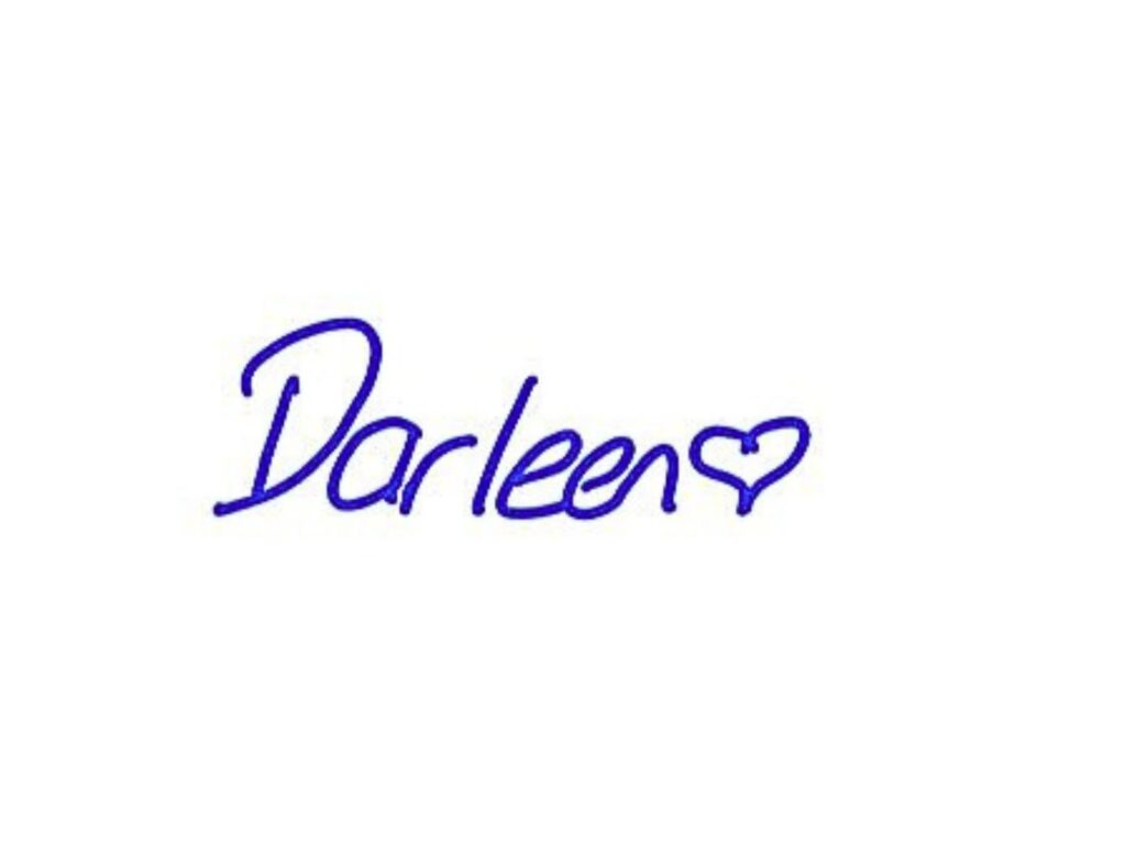 Darleen's Name. Heart